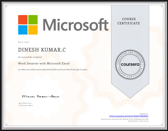 Work Smarter with Microsoft Excel