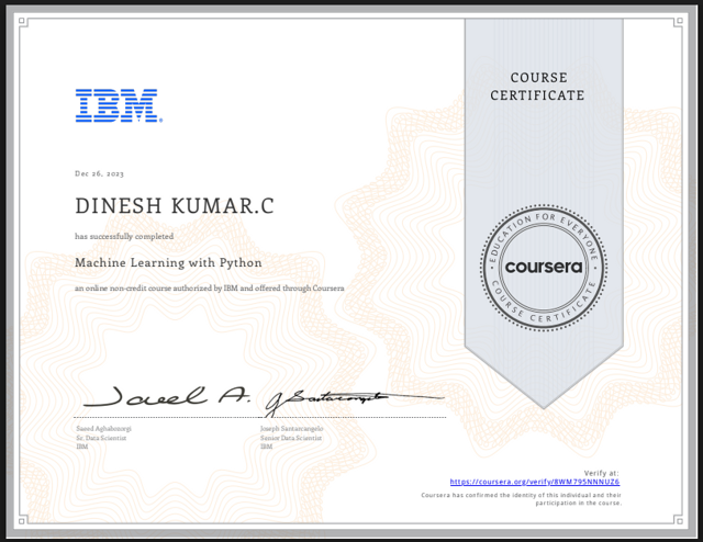 Machine Learning with Python